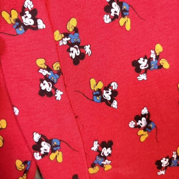 Disney Mickey Mouse Vintage Mickey Co Turtleneck Sweater Large 100% Cotton - Picture 5 of 6